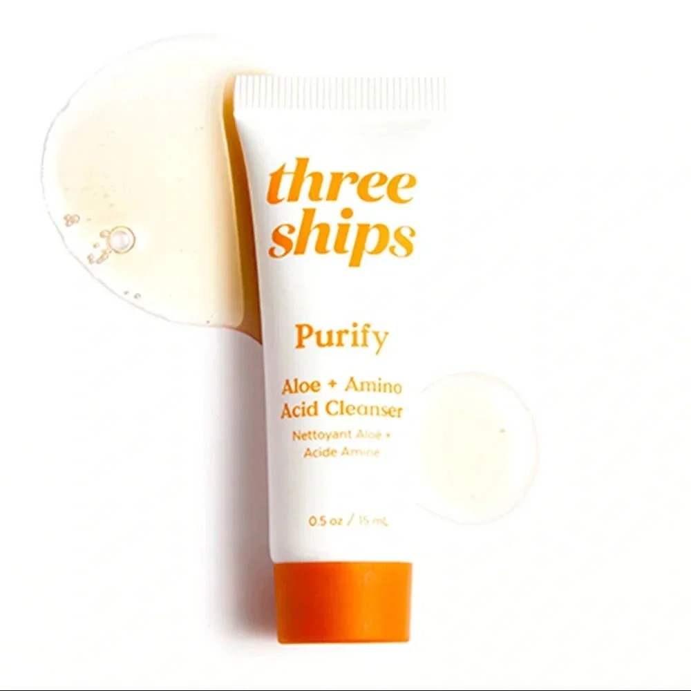 Three Ships Purify Aloe+Amino Acid Cleanser 0.5 oz